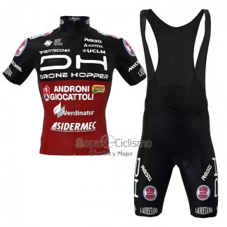 Androni Giocattoli Ropa Ciclismo Culotte Corto 2022 Hombre Mangas Cortas Negro Rojo