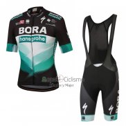 Bora-hansgrone Ropa Ciclismo Culotte Corto 2020 Mangas Cortas Negro Verde