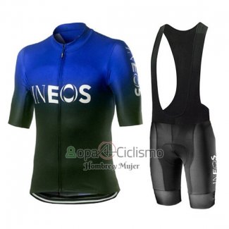 Castelli INEOS Ropa Ciclismo Culotte Corto 2019 Mangas Cortas Negro Azul