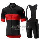 Castelli Prologo 6 Ropa Ciclismo Culotte Corto 2019 Hombre Mangas Cortas Negro Rojo