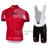 Castelli Ropa Ciclismo Culotte Corto 2017 Hombre Mangas Cortas Free AR Rojo