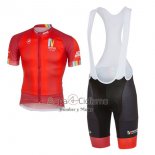 Castelli Ropa Ciclismo Culotte Corto 2017 Hombre Mangas Cortas Maratone Rojo