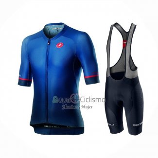 Castelli Ropa Ciclismo Culotte Corto 2021 Hombre Mangas Cortas Profundo Negro Azul