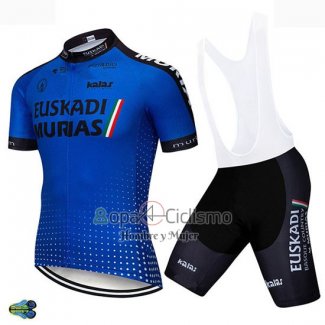 Euskadi Murias Ropa Ciclismo Culotte Corto 2019 Hombre Mangas Cortas Azul