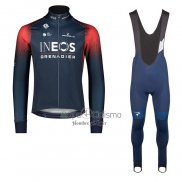 Ineos Grenadiers Ropa Ciclismo Culotte Largo 2022 Mangas Largas APagado Azul