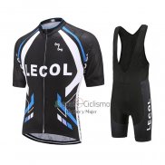 Le Col Ropa Ciclismo Culotte Corto 2021 Hombre Mangas Cortas Negro(1)