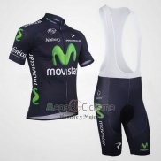 Movistar Ropa Ciclismo Culotte Corto 2013 Mangas Cortas Negro