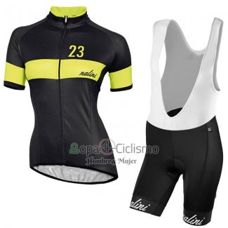 Nalini Nemina Ropa Ciclismo Culotte Corto 2017 Mujer Mangas Cortas Negro