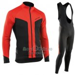 Nalini Northwave Ropa Ciclismo Culotte Largo 2017 Hombre Mangas Largas Rojo y Negro