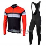 Nalini Ropa Ciclismo Culotte Largo 2020 Men Mangas Largas Negro Naranja