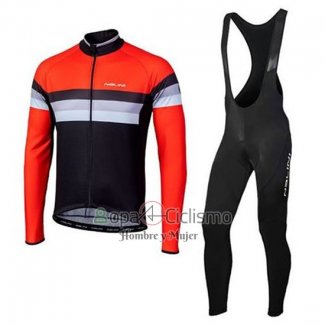 Nalini Ropa Ciclismo Culotte Largo 2020 Men Mangas Largas Negro Naranja