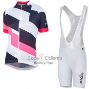 Nalini Stripe Ropa Ciclismo Culotte Corto 2017 Mujer Mangas Cortas Rosa y Negro