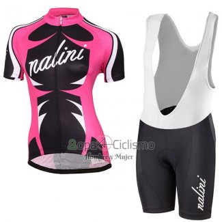 Nalini Verona Ropa Ciclismo Culotte Corto 2017 Mujer Mangas Cortas Rojo y Negro