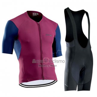 Northwave Ropa Ciclismo Culotte Corto 2021 Hombre Mangas Cortas Rojo(2)