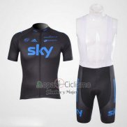 Sky Ropa Ciclismo Culotte Corto 2012 Mangas Cortas Negro y Azul