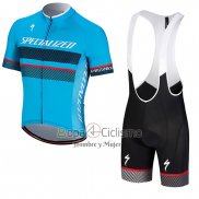 Specialized Ropa Ciclismo Culotte Corto 2018 Hombre Mangas Cortas Azul Negro Rojo