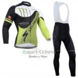 Specialized Ropa Ciclismo Culotte Largo 2014 Hombre Mangas Largas Negro y Verde