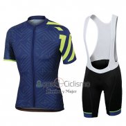 Sportful Prism APagado Ropa Ciclismo Culotte Corto 2018 Hombre Mangas Cortas Azul