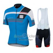 Sportful Ropa Ciclismo Culotte Corto 2016 Hombre Mangas Cortas Negro y Azul