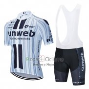 Sunweb Ropa Ciclismo Culotte Corto 2020 Mangas Cortas Blanco Negro