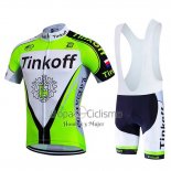 Tinkoff Ropa Ciclismo Culotte Corto 2017 Mangas Cortas Verde
