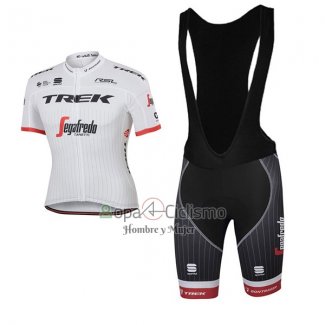 Trek Segafrojoo Ropa Ciclismo Culotte Corto 2017 Mangas Cortas Blanco