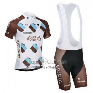 Ag2rla Ropa Ciclismo Culotte Corto 2014 Mangas Cortas Brown