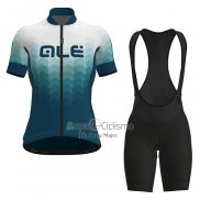 Ale Ropa Ciclismo Culotte Corto 2021 Mujer Mangas Cortas Blanco Verde