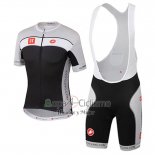 Castelli 3t Ropa Ciclismo Culotte Corto 2017 Hombre Mangas Cortas Gris y Negro