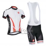 Castelli Ropa Ciclismo Culotte Corto 2014 Hombre Mangas Cortas Blanco