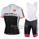 Castelli Ropa Ciclismo Culotte Corto 2017 Hombre Mangas Cortas Negro y Blanco