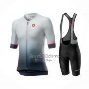 Castelli Ropa Ciclismo Culotte Corto 2021 Hombre Mangas Cortas Negro Gris Blanco