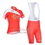 Cofidis Ropa Ciclismo Culotte Corto 2013 Mangas Cortas Rojo