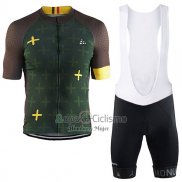 Craft Ropa Ciclismo Culotte Corto 2017 Hombre Mangas Cortas Monuments Brown y Verde