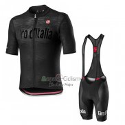 Giro d'Italia Ropa Ciclismo Culotte Corto 2020 Hombre Mangas Cortas Negro(1)