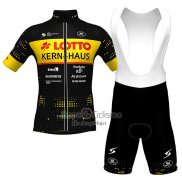 Lotto-kern Haus Ropa Ciclismo Culotte Corto 2022 Hombre Mangas Cortas Negro AMarillo