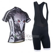 Monton Ropa Ciclismo Culotte Corto 2014 Hombre Mangas Cortas Plata y Brown