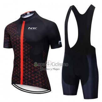 Northwave Ropa Ciclismo Culotte Corto 2020 Hombre Mangas Cortas Negro Rojo(1)