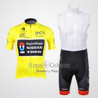 Radioshack Ropa Ciclismo Culotte Corto 2012 Hombre Mangas Cortas Lider AMarillo