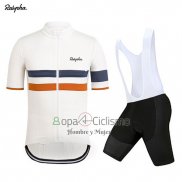 Rapha Ropa Ciclismo Culotte Corto 2019 Hombre Mangas Cortas Blanco Naranja