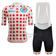 Tour DE Francia Ropa Ciclismo Culotte Corto 2023 Hombre Mangas Cortas Rojo