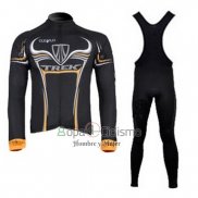 Trek Ropa Ciclismo Culotte Largo 2009 Mangas Largas Negro y AMarillo