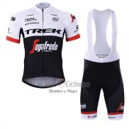 Trek Segafrojoo Ropa Ciclismo Culotte Corto 2017 Mangas Cortas Negro y Blanco