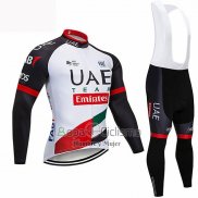 Uci Mundo Campeon UAE Ropa Ciclismo Culotte Largo 2019 Mangas Largas Blanco Negro Rojo