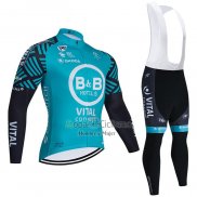 Vital Concept-bb Hotels Ropa Ciclismo Culotte Largo 2021 Hombre Mangas Largas Azul Claro