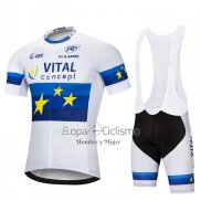 Vital Concept Ropa Ciclismo Culotte Corto 2018 Hombre Mangas Cortas Blanco Azul