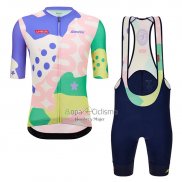 Vuelta Espana Ropa Ciclismo Culotte Corto 2023 Hombre Mangas Cortas Rosa