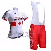 Ag2rla Ropa Ciclismo Culotte Corto 2017 Mangas Cortas Mondiale Blanco