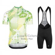 Assos Erlkoenig Ropa Ciclismo Culotte Corto 2020 Hombre Mangas Cortas Verde Blanco