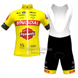 Bingoal WB Ropa Ciclismo Culotte Corto 2022 Hombre Mangas Cortas AMarillo